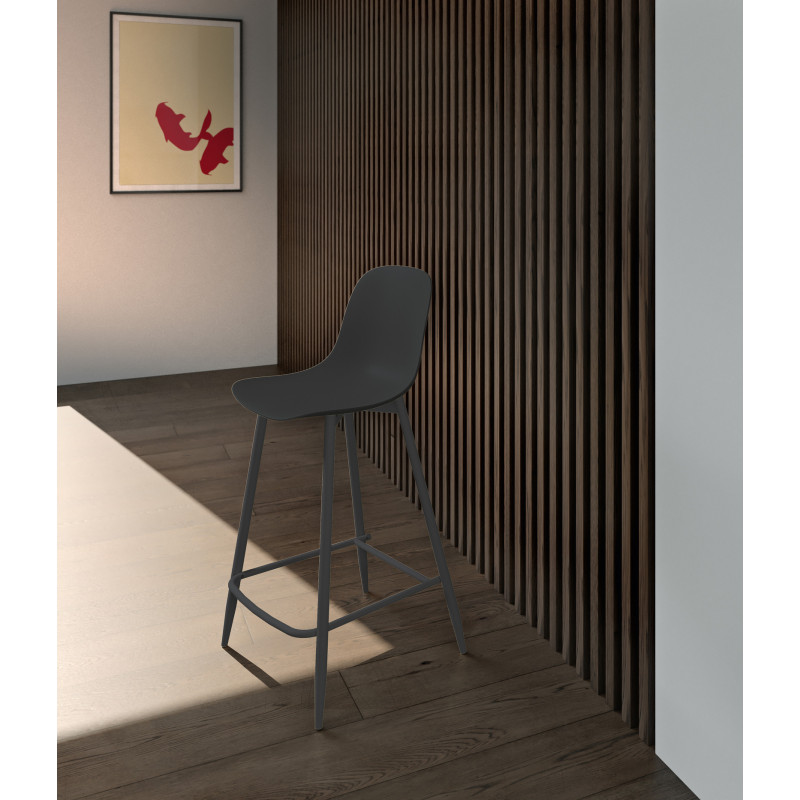 Set di 4 Sgabelli in polipropilene Frida 47.5cm X 47cm H 91.5cm Stones