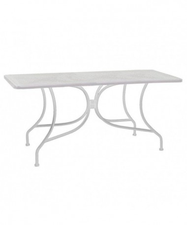 Tavolo Ivrea in ferro rettangolare - bianco