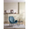 Poltrona rivestita in velluto Gambe metallo verniciato Brandy 73cm X 68cm H 85cm Stones