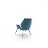 Poltrona rivestita in velluto Gambe metallo verniciato Brandy 73cm X 68cm H 85cm Stones