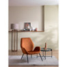 Poltrona rivestita in velluto Gambe metallo verniciato Brandy 73cm X 68cm H 85cm Stones