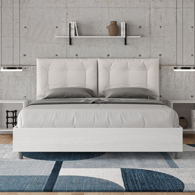 Letto Matrimoniale 160x190 cm cuscinatura Egos Annalisa