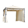 Gazebo quadrato 3x3 m ferro epoxy antracite resistente elegante