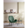 Poltrona rivestita in velluto Gambe metallo verniciato Brandy 73cm X 68cm H 85cm Stones