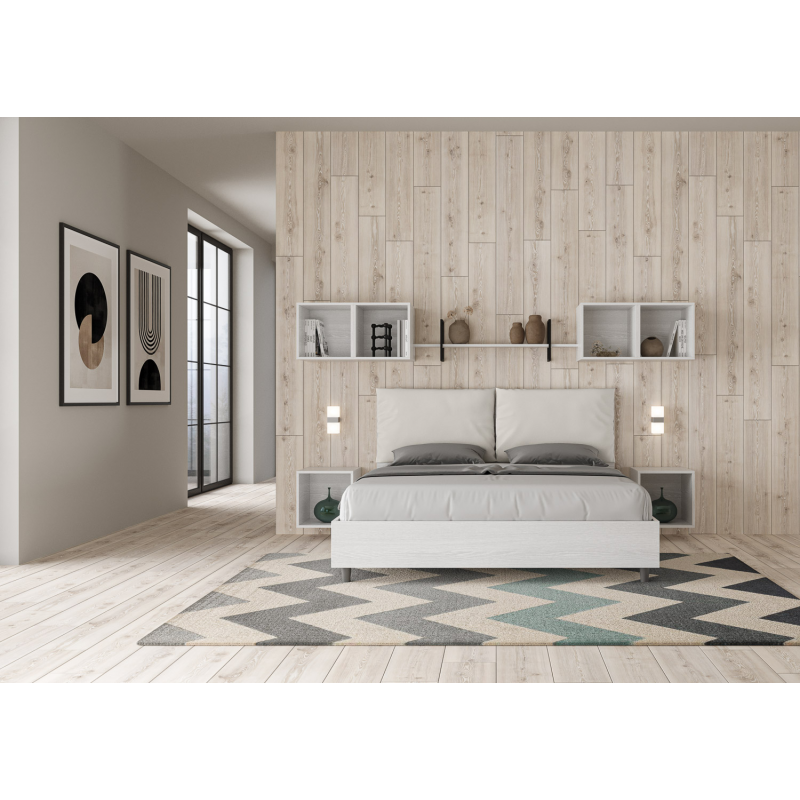 Letto Matrimoniale 160x190 cm cuscinatura Egos Antea