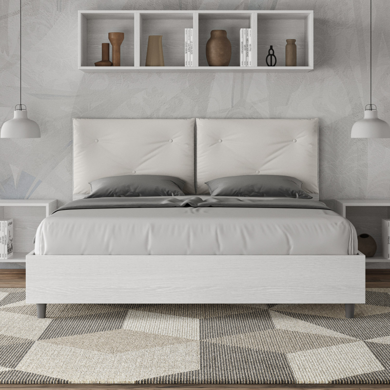 Letto Matrimoniale 160x200 cm cuscinatura Egos Appia