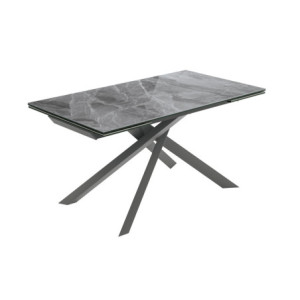 Zoom Tavolo allungabile con top in ceramica su vetro Cross 90cm X 160/240cm H 76cm Stones