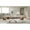 Tavolo allungabile con top in ceramica su vetro Thanos X 100cm X 200-280cm H 76cm Stones