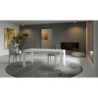 Tavolo allungabile con top in ceramica Gambe in metallo verniciato Allunghe interne Frame 80cm X 120-170cm H 75cm Stones