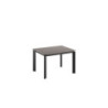 Tavolo allungabile con top in ceramica Gambe in metallo verniciato Allunghe interne Frame 80cm X 120-170cm H 75cm Stones