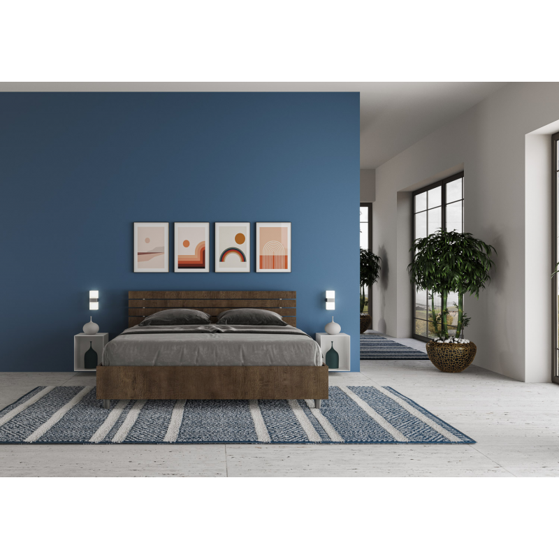 Letto Matrimoniale 160x190 cm testata dritta con doghe Ankel