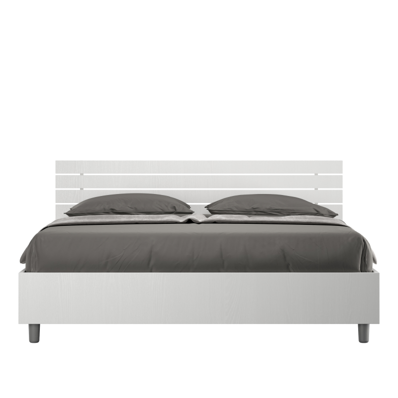 Letto Matrimoniale 160x190 cm testata inclinata con doghe Ankel