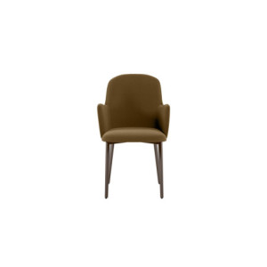 Zoom Set di 4 Sedie rivestita in tessuto easy-clean Gambe in metallo verniciato Bronzo Sophia 53.5cm X 62.5cm H 80cm Stones