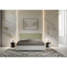 Letto Matrimoniale 160x190 cm struttura bianco frassino testata Kaia
