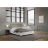 Letto Matrimoniale 160x190 cm struttura bianco frassino testata Burmy