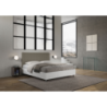 Letto Matrimoniale 160x190 cm struttura bianco frassino testata Burmy