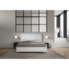 Letto Matrimoniale 160x190 cm struttura bianco frassino testata Burmy