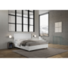 Letto Matrimoniale 160x190 cm struttura bianco frassino testata Burmy