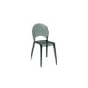 Set di 4 Sedie con gambe e seduta in policarbonato Grigio Pearl 49.5cm X 53cm H 84cm Stones