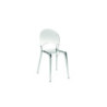 Sedia con gambe e seduta in policarbonato Trasparente Pearl 49.5cm X 53cm H 84cm Stones