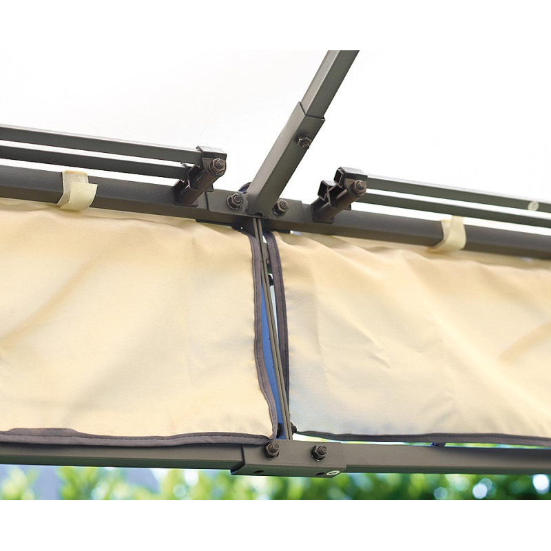 Gazebo rettangolare MOIA 3x4 ferro epoxy antracite