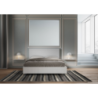 Letto Matrimoniale 160x190 cm struttura bianco frassino testata Level