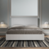 Letto Matrimoniale 160x190 cm struttura bianco frassino testata Level