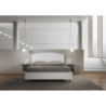 Letto Matrimoniale 160x190 cm struttura bianco frassino testata Antilia