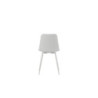 Set di 4 Sedie in polipropilene Gambe metallo verniciato Cover 50cm X 58cm H 85cm Stones