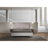 Letto Matrimoniale 160x190 cm struttura bianco frassino testata Antilia