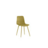 Set di 4 Sedie in polipropilene Gambe metallo verniciato Cover 50cm X 58cm H 85cm Stones