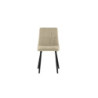 Set di 4 Sedie rivestita in tessuto easy-clean Gambe in metallo verniciato Ariel 46cm X 55cm H 87.5cm Stones