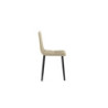 Set di 4 Sedie rivestita in tessuto easy-clean Gambe in metallo verniciato Ariel 46cm X 55cm H 87.5cm Stones