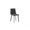Set di 4 Sedie rivestita in tessuto easy-clean Gambe in metallo verniciato Ariel 46cm X 55cm H 87.5cm Stones