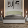 Letto Matrimoniale 160x190 cm struttura bianco frassino testata Grace