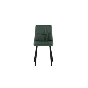 Zoom Set di 4 Sedie rivestita in tessuto easy-clean Gambe in metallo verniciato Ariel 46cm X 55cm H 87.5cm Stones