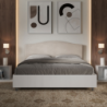 Letto Matrimoniale 160x190 cm struttura bianco frassino testata Grace