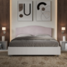 Letto Matrimoniale 160x190 cm struttura bianco frassino testata Grace