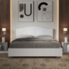 Letto Matrimoniale 160x200 cm struttura bianco frassino testata Grace