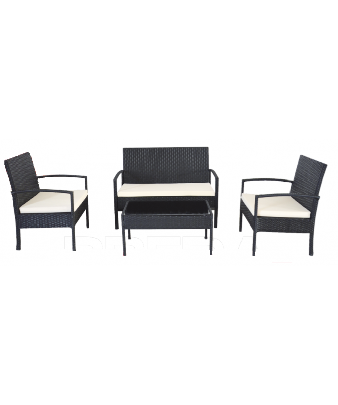 Salotto PANAREA SET 4 pezzi con cuscini