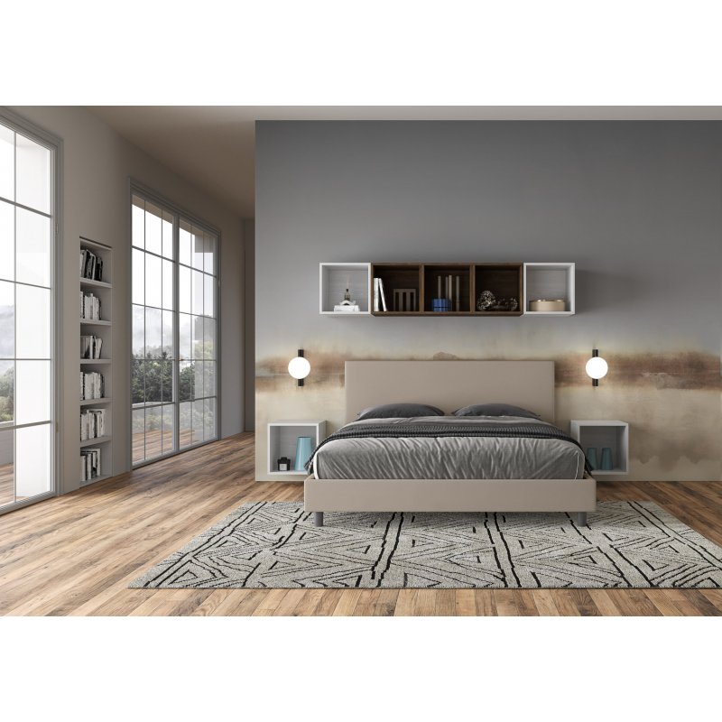 Letto imbottito Matrimoniale 160x190 cm Naspy