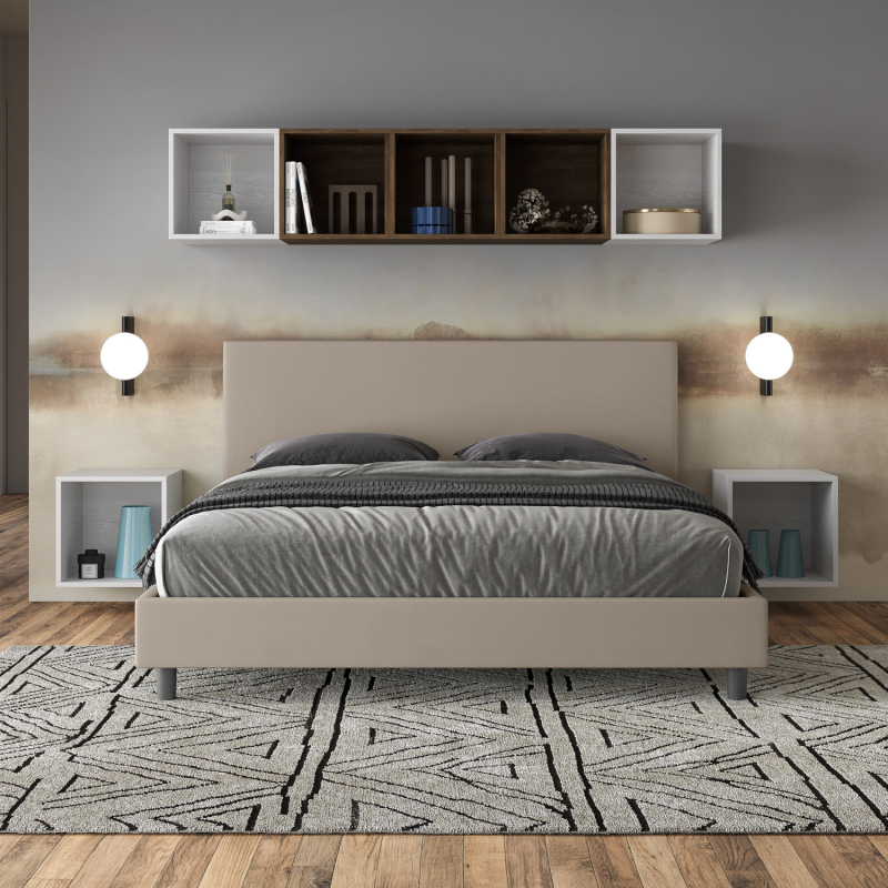 Letto imbottito Matrimoniale 160x190 cm Naspy