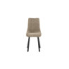 Set di 4 Sedie rivestita in tessuto easy-clean Gambe in metallo verniciato Iris 45cm X 56cm H 86cm Stones