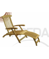 SEDIA con poggiagambe CHAISELOUNGE in TEAK