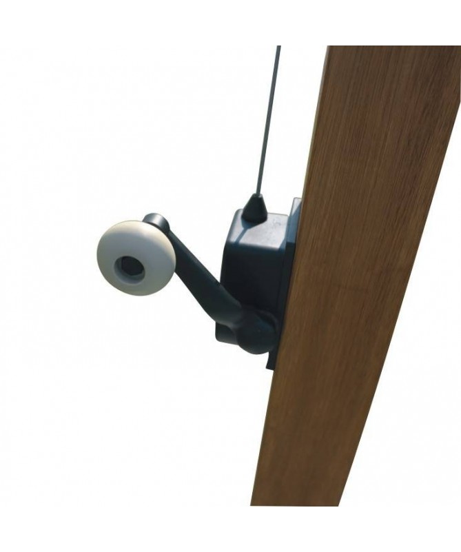 Ombrellone MOIA in legno con palo laterale - 3 x 3 mt