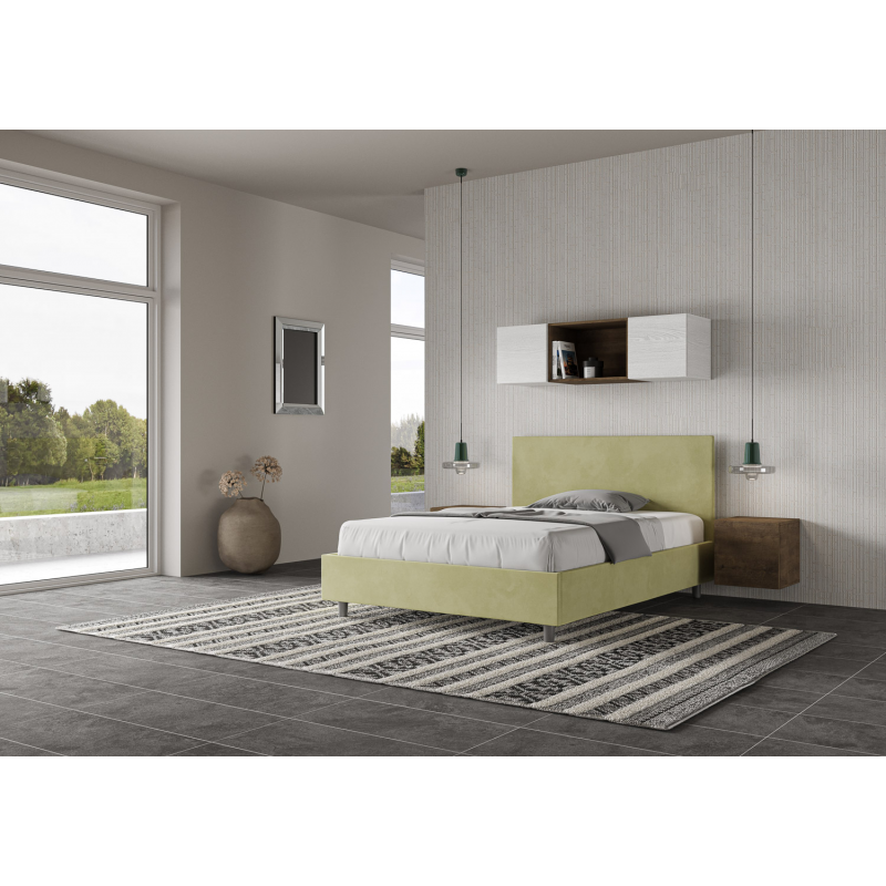 Letto imbottito Matrimoniale francese 140x190 cm Adele