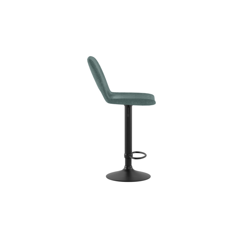 Set di 2 Sgabelli con alzata a GAS rivestito in tessuto easy-clean Gambe metallo verniciato Alex 45cm X 52cm H 88,5/103,5cm Ston