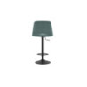 Set di 2 Sgabelli con alzata a GAS rivestito in tessuto easy-clean Gambe metallo verniciato Alex 45cm X 52cm H 88,5/103,5cm Ston