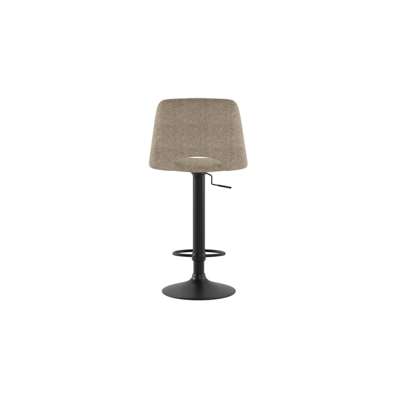 Set di 2 Sgabelli con alzata a GAS rivestito in tessuto easy-clean Gambe metallo verniciato Alex 45cm X 52cm H 88,5/103,5cm Ston