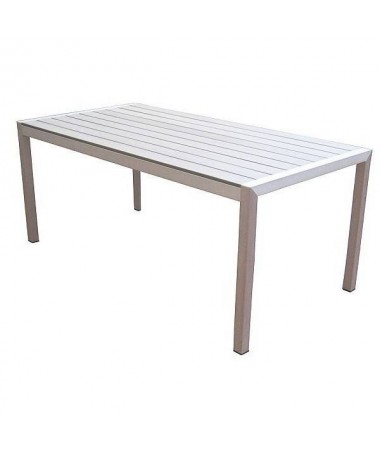 Tavolo MOIA Bonassola in alluminio e resin wood - 180x90 cm